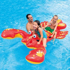Intex Lobster Ride-On, 84 inches X 54 inches, for Ages 3 plus