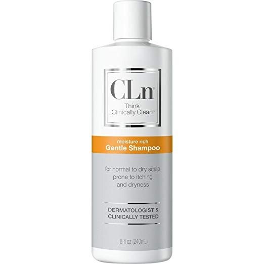 CLn Gentle Shampoo - Sensitive Scalp Gentle Shampoo for Normal to Dry Scalp Prone to Itching and Flaking Caused by Dryness– Dermatologist & Clinically Tested, (8 fl oz)