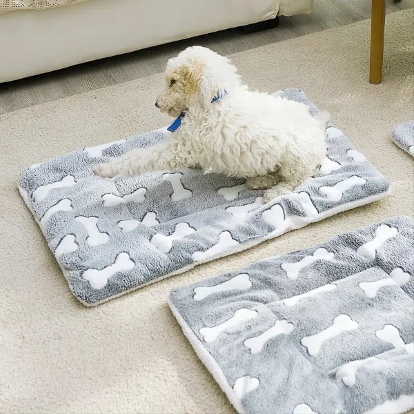 1pc Pet Bed Mat, Thickened Cat And Dog Sleeping Pad, Warm Double-sided Blanket Kennel - Pet Supplies - Temu