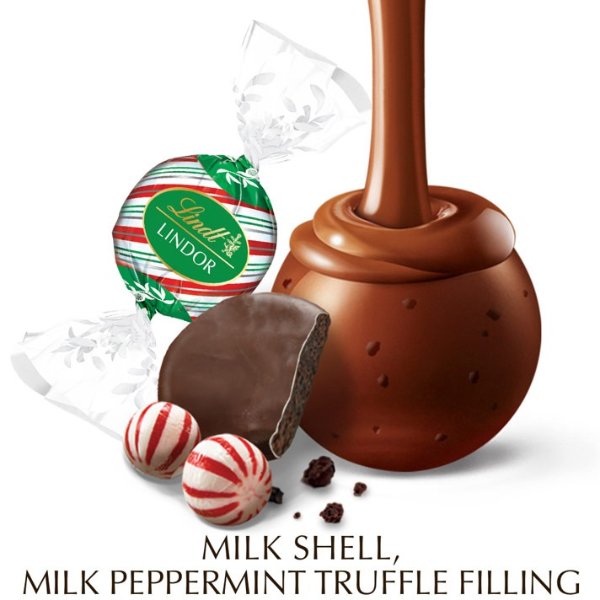 Milk Peppermint Cookie LINDOR 25-pc Bag