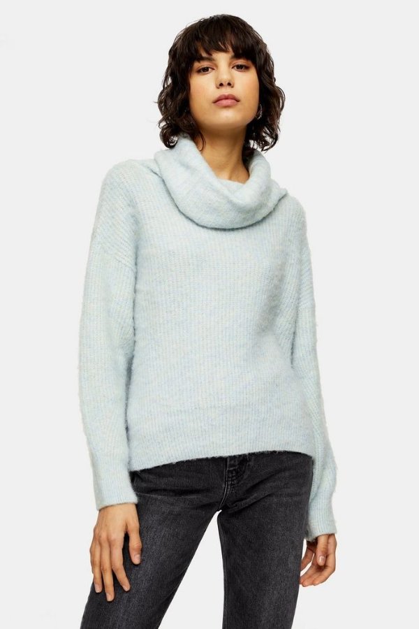 Brushed Roll Neck Sweater