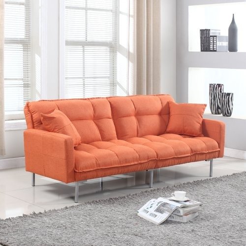 Winslow Modern Plush Tufted Convertible Sofa