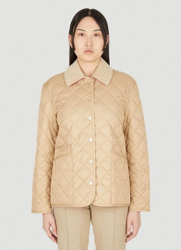 Dranefield Quilted Jacket in Beige
