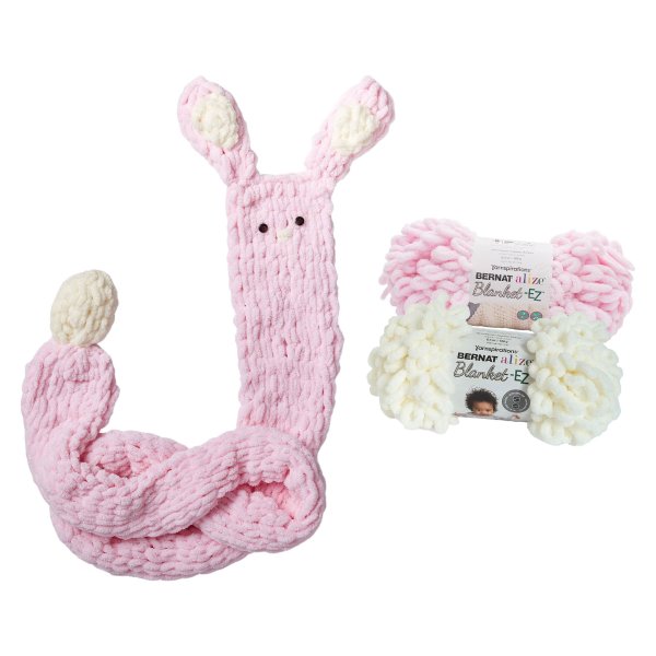 Alize EZ Bunny Scarf, Knitting Kit, Beginner