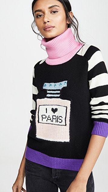 I Love Paris Perfume Bottle Sweater