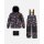 Two Piece Snowsuit Black Gradient Dino Print