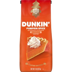 Dunkin' Pumpkin Spice Flavored Ground Coffee, 11 Ounces (Pack of 6)