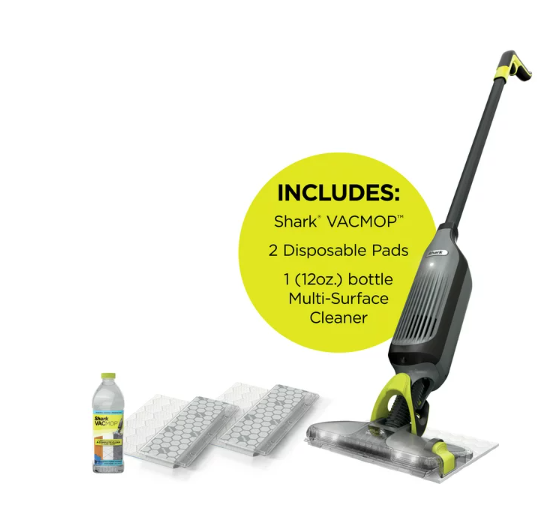 VACMOP Cordless Hard Floor Vacuum Mop with Disposable VACMOP Pad, VM250