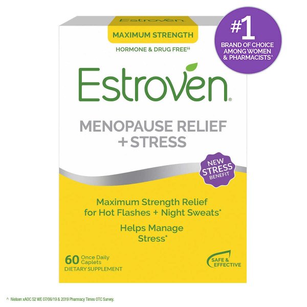 Maximum Strength Menopause Relief + Stress, 60 Caplets