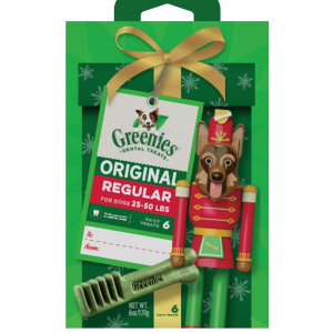 Today Only:Greenies Original Regular Nutcracker Natural Holiday Dental Dog Chew, 6 oz