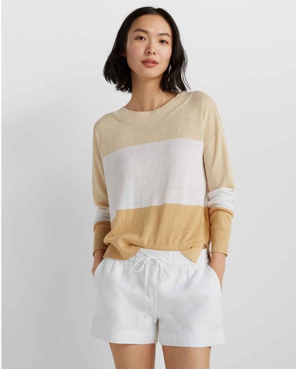 Linen Boatneck Sweater