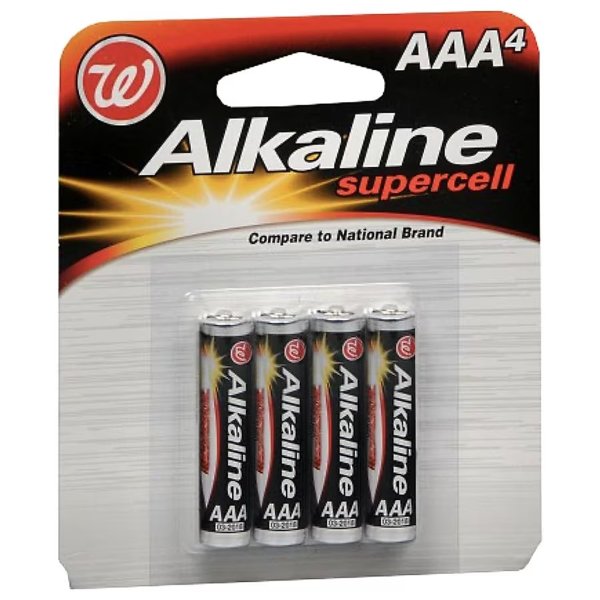 Alkaline Supercell Batteries AAA (Packaging May Vary)4.0Each
