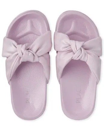 Girls Bow Slides | The Children's Place - LILAC
