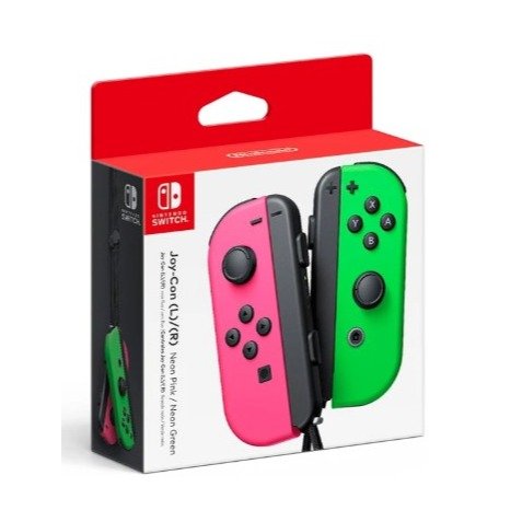 Nintendo Switch Joy-Con Pair, Neon Pink/Neon Green