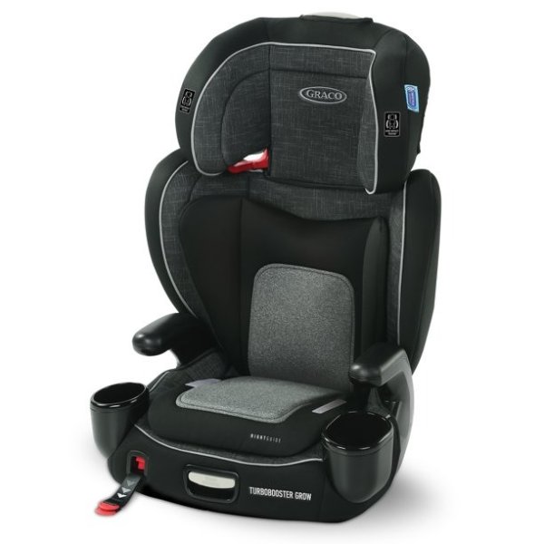 TurboBooster Grow High Back Booster Car Seat, West Point Gray