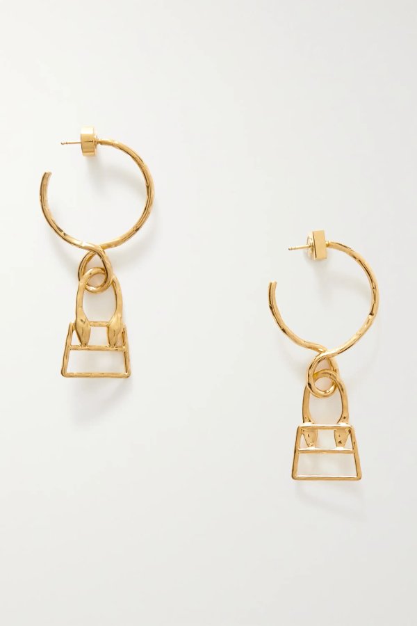 Le Chiquita gold-tone hoop earrings