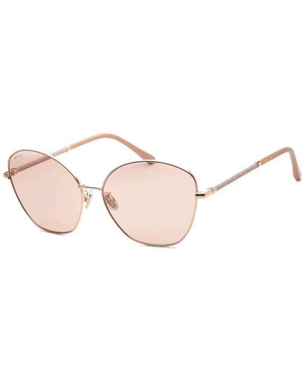 Women's 63mm Sunglasses / Gilt