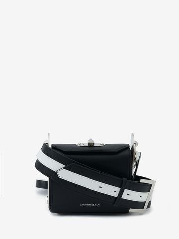 Women's Black/White Noble Box Bag 16 | Alexander McQueen