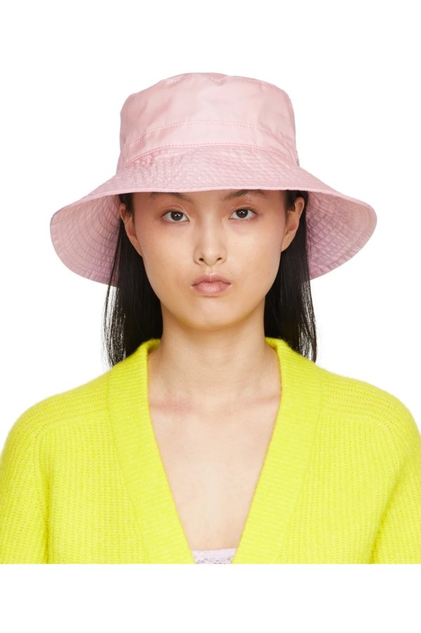 Pink Recycled Bucket Hat