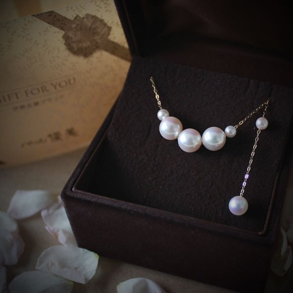 akoya sea pearl necklace K18YG/K14WG 8-8.5mm&4-4.5mm products warranty