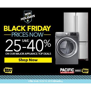 Holiday Appliance Sale