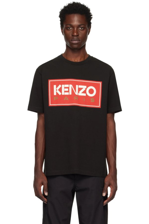 Black Kenzo Paris Crewneck T-Shirt