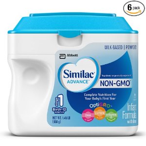 Similac Advance Non-GMO Infant Formula, Powder, 23.2 Ounces (Pack of 6)