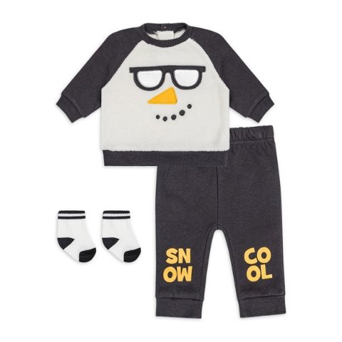 Baby Boy Three-Piece Sweatshirt Set (3M-24M)