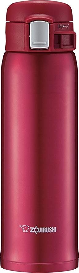 SM-SD48RC Stainless Steel Mug, 16-Ounce, New Clear Red