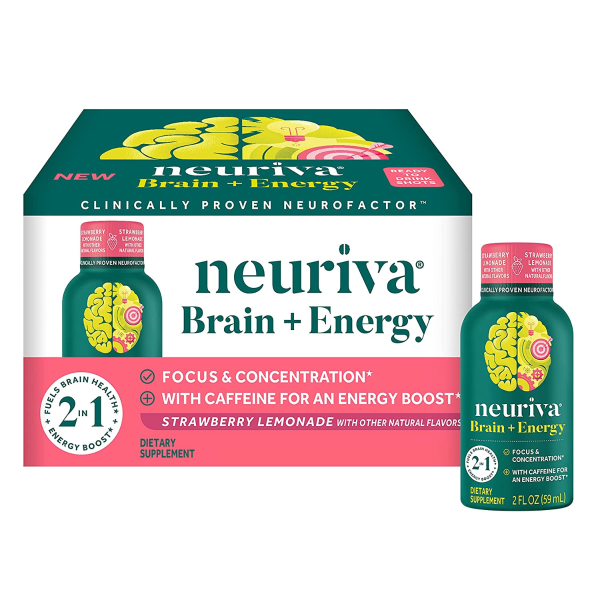 Neuriva 脑部保健能量饮料 添加维生素B12 草莓柠檬口味 12瓶