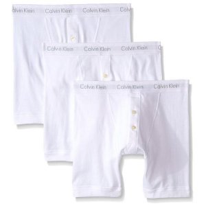 Calvin Klein Men's 3-Pack Cotton Classics Button-Fly Boxer Brief