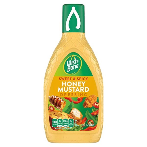 Salad Dressing, Sweet & Spicy Honey Mustard, 15 oz