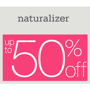 Naturalizer 官网全站促销，折扣高达 50% Off.