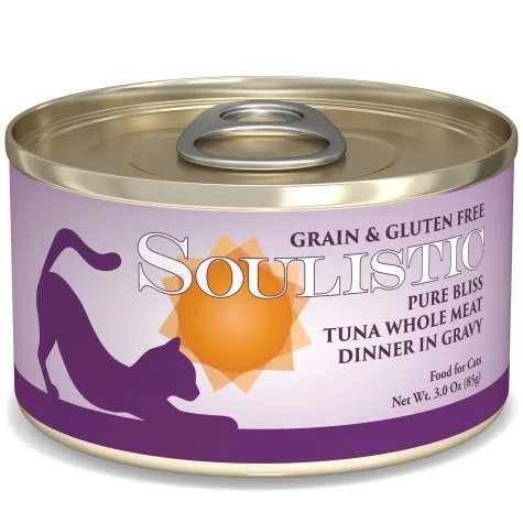 Soulistic Pure Bliss Tuna Whole Meat Dinner in Gravy Wet Cat Food, 3 oz., Case of 12 | Petco