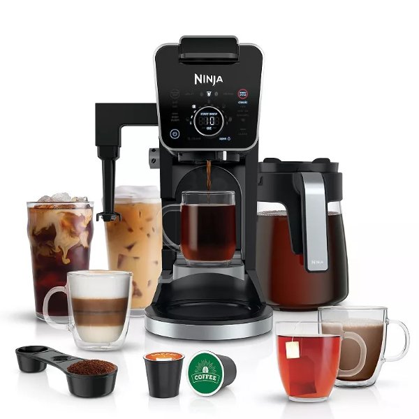 DualBrew Pro Specialty Coffee System, Single-Serve & 12-Cup Drip Coffee Maker CFP301