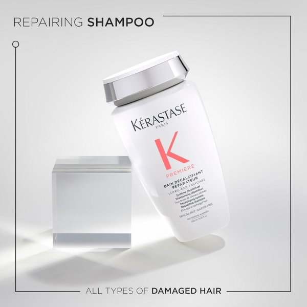 Premiere Sulfate-Free Hair Repair Shampoo | Strengthening & Smoothing | For Breakage & All Damaged Hair Types | Removes Buildup and Decalcifies with Citric Acid