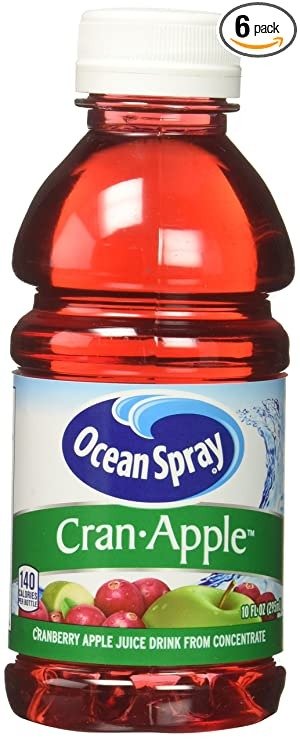 Juice Drink, Cran-Apple, 10 Ounce Bottle (Pack of 6)