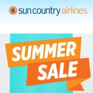 Sun Country 夏日机票大促 美国多地往返机票好价