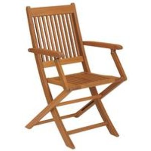 Strathwood Basics Folding Hardwood Armchair (Set of 2)