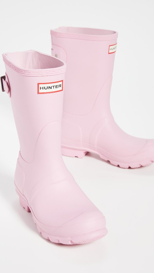 樱花粉雨靴