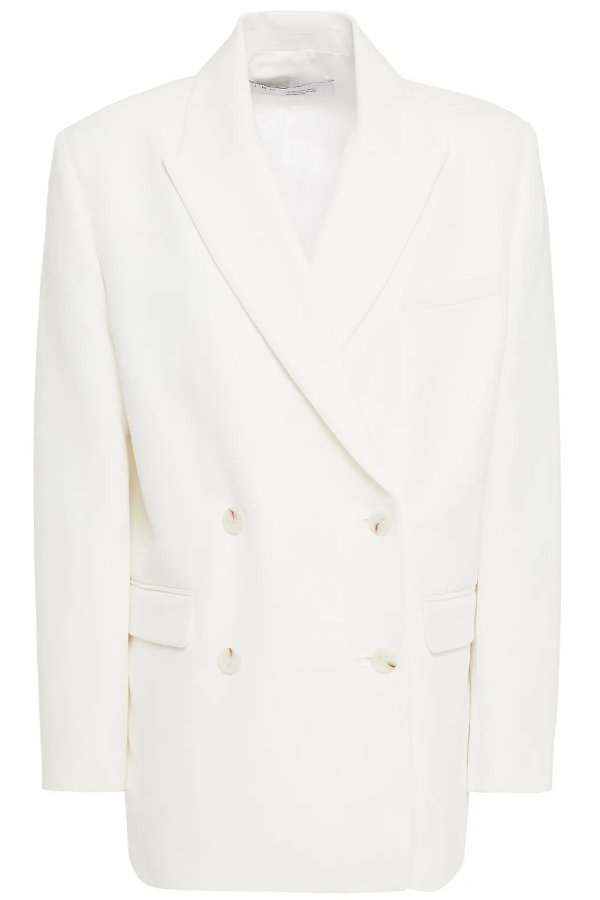 Varzy double-breasted twill blazer