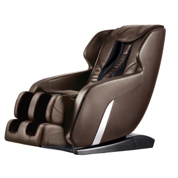 eSmart Series 5100B Large Fitness and Wellness Zero Gravity Massage Chair with Multi Therapy Programing in Brown