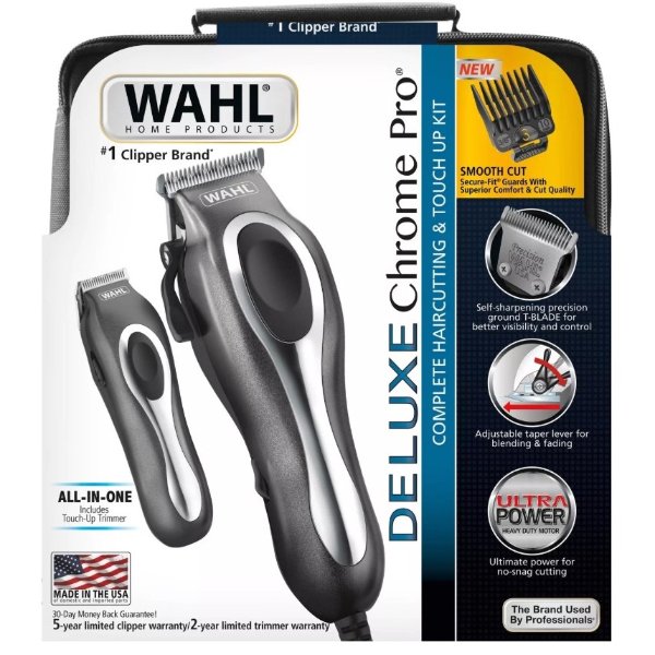 wahl deluxe chrome pro mains clipper