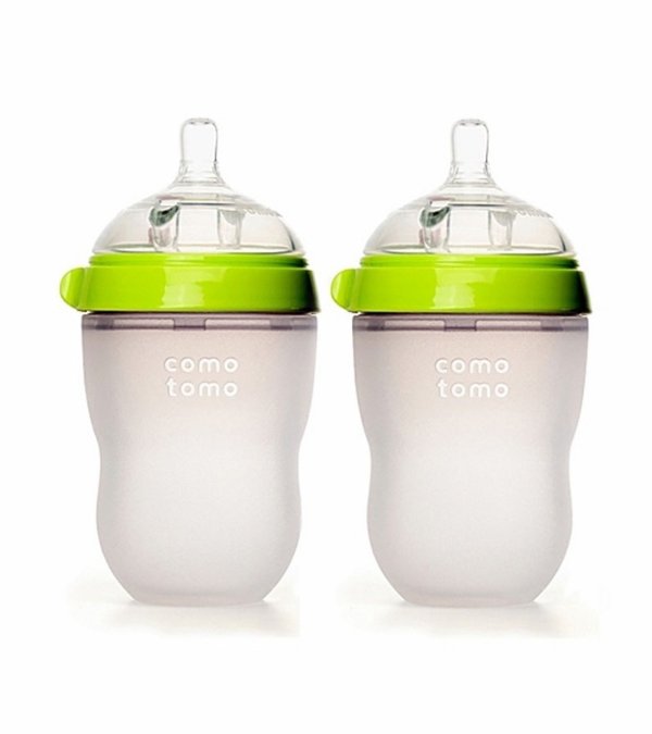 Natural Feel Baby Bottle, 2pk - 8 oz - Green