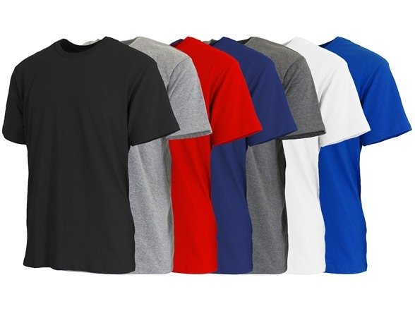 3-Pack & 6-Pack Men's Short Sleeve Crew Neck Classic Tee (Sizes, S to 5XL)