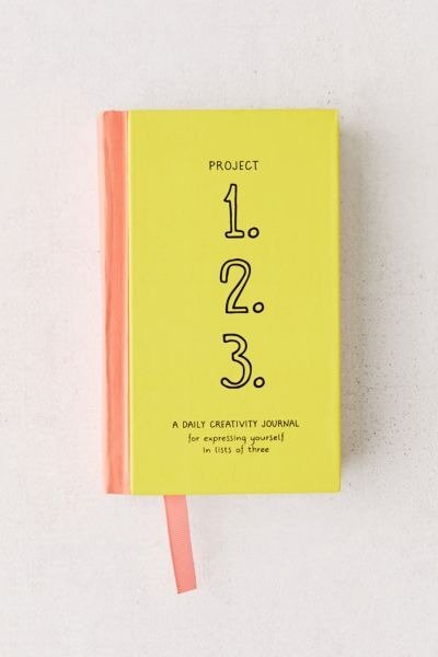 Project 1, 2, 3: A Daily Creativity Journal for Expressing Yourself in Lists of Three By Paris Rosenthal