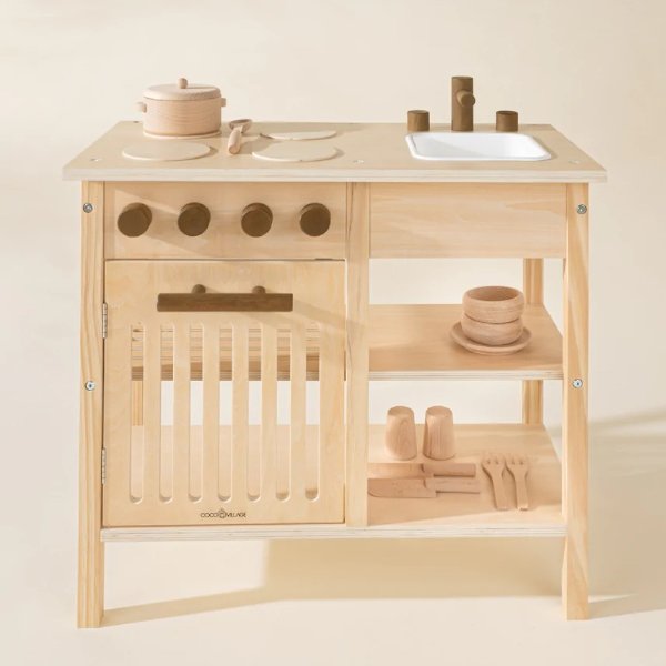 Mini Wooden Play Kitchen