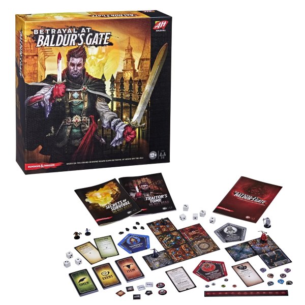 Betrayal at Baldur's Gate Modular Board Game, Hidden Traitor Game, Fantasy Game for Ages 12 and Up, D&D Game