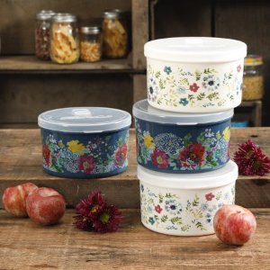 The Pioneer Woman Fall Sale 42oz Assorted Round Containers, Set of 4