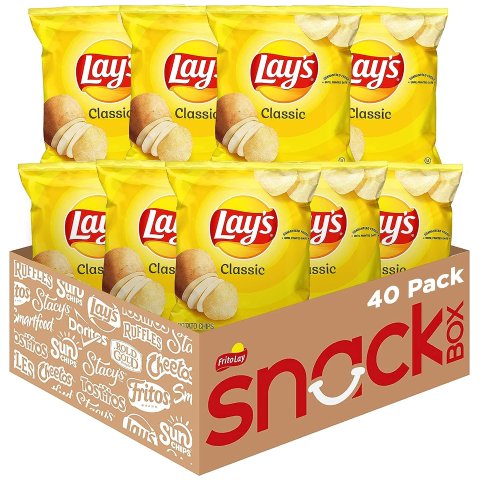 $14.42Lay's Potato Chips, Classic, 1 Ounce (Pack of 40)